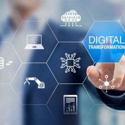 Digital transformation technology strategy, digitization and digitalization of business processes and data, optimize and automate operations, customer service management, internet and cloud computing